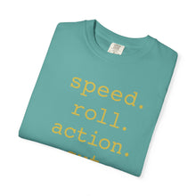 Load image into Gallery viewer, Speed Roll Action Unisex Garment-Dyed T-shirt
