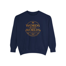 Load image into Gallery viewer, Words Make Worlds Unisex Garment-Dyed Sweatshirt
