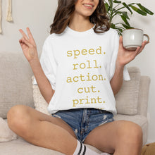 Load image into Gallery viewer, Speed Roll Action Unisex Garment-Dyed T-shirt
