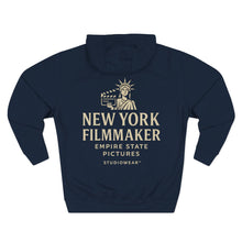 Load image into Gallery viewer, New York Filmmaker Three-Panel Fleece Hoodie
