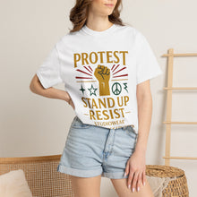 Load image into Gallery viewer, Stand Up and Resist Unisex Garment-Dyed T-shirt
