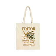 The Editor Cotton Canvas Tote Bag