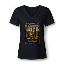 Load image into Gallery viewer, Midterms Vote Women’s Relaxed Heather CVC V-Neck Tee | Social Consciousness
