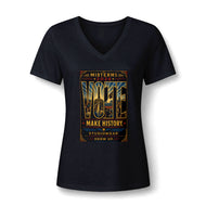 Midterms Vote Women’s Relaxed Heather CVC V-Neck Tee | Social Consciousness