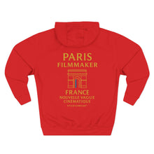 Load image into Gallery viewer, Paris Filmmaker Three-Panel Fleece Hoodie
