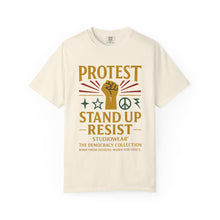 Load image into Gallery viewer, Stand Up and Resist Unisex Garment-Dyed T-shirt
