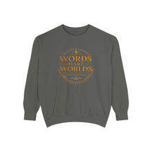 Load image into Gallery viewer, Words Make Worlds Unisex Garment-Dyed Sweatshirt
