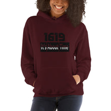 Load image into Gallery viewer, 1619 It's About Time Unisex Hoodie

